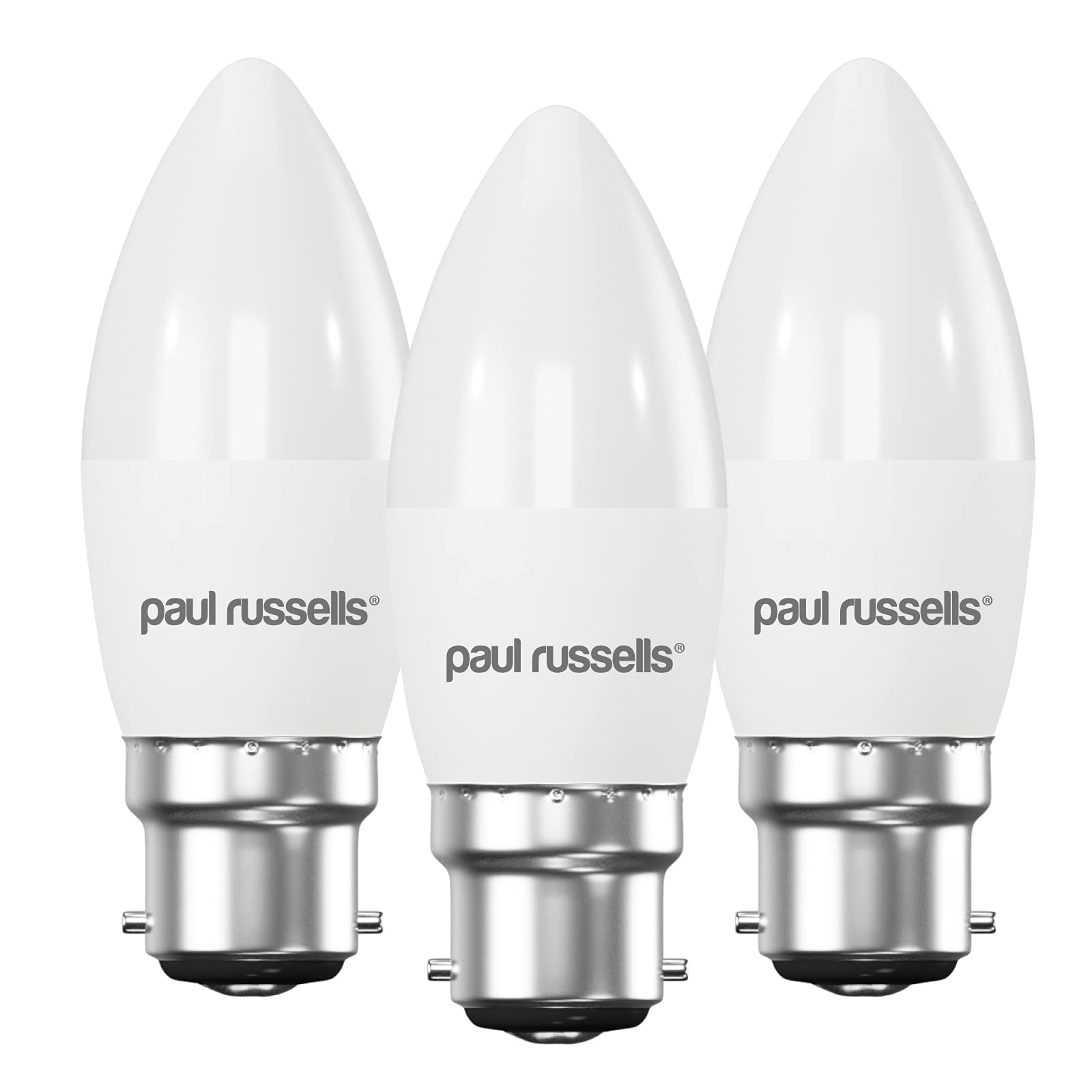 Osram LED Frosted Filament 40W Candle BC B22d 3 Pack