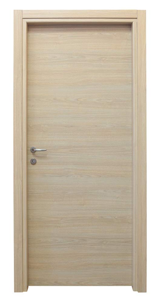Salone Negozio Online Porta A BATTENTI da Interno MOD.​MICROTEC Rovere Chiaro CM.210x70 Reversibile