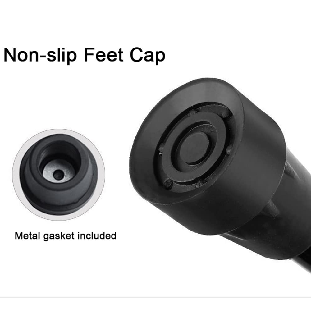 Muletas de antebrazo Bastones de antebrazo ergonómicos para adultos livianos y ajustables, muletas de aluminio para caminar, adecuadas para ancianos, andadores discapacitados (Color : Black, Size : 1
