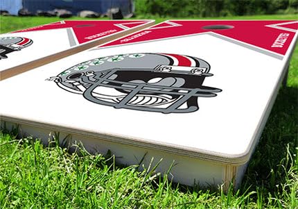 Ohio State Buckeyes Vintage Premium Pro Cornhole Bean Bag Toss Game 24x48 with 8 Regulation 16oz Bags
