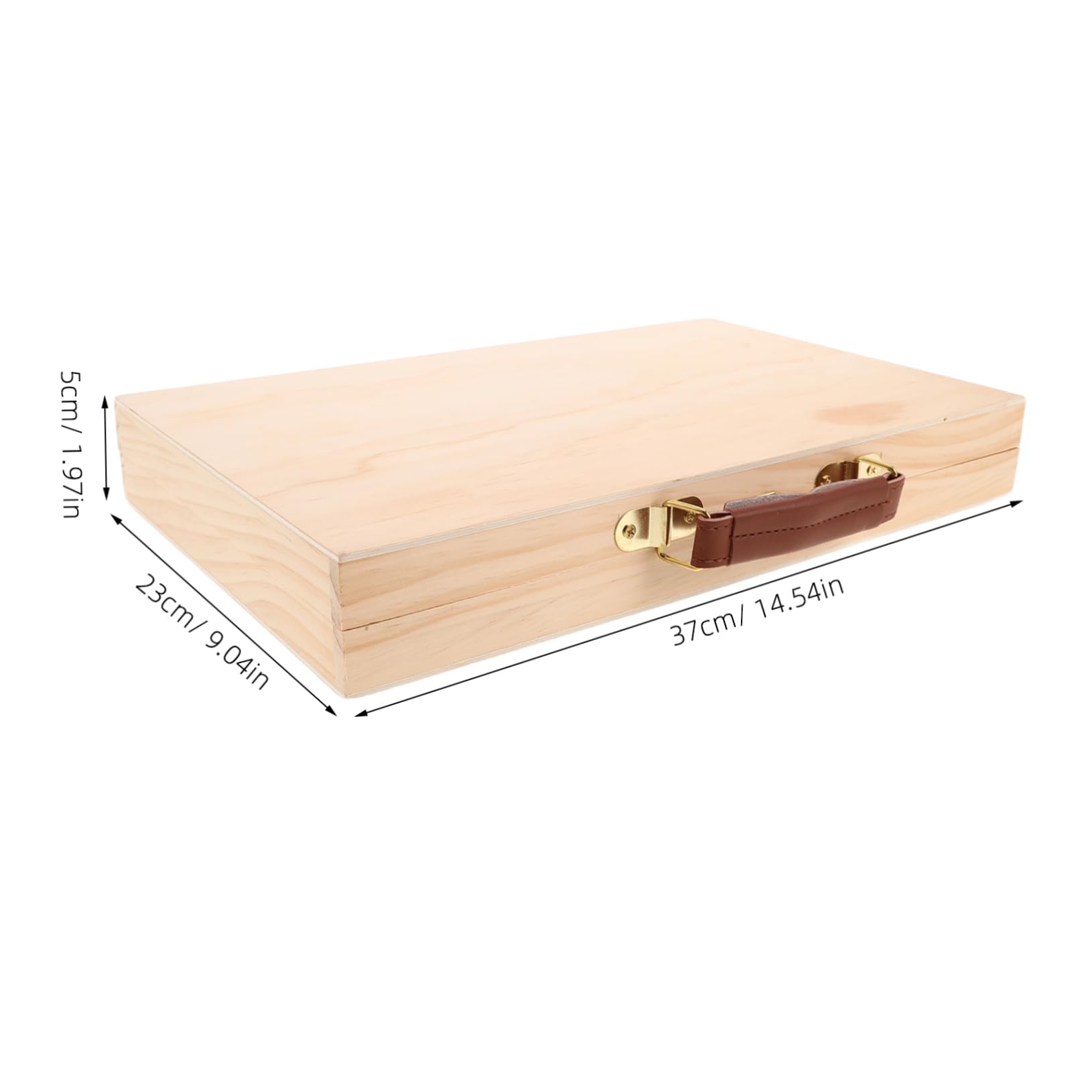 jojofuny 2stücke Holzaufbewahrungsbox für Künstlerbedarf Tragbar mit Griff für Malutensilien Geeignet für Ölmalerei im Freien Atelier Fächern für Organisation