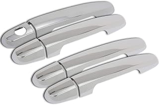LUJUNTEC Outside Exterior Door Handle Set Fits For Toyota Corolla 2003-2013 Chrome 4Pcs