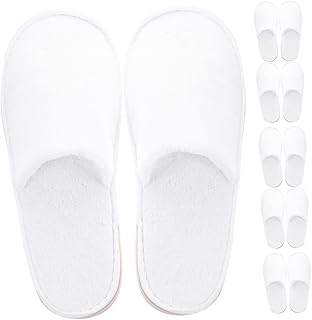 NIYANGLE 6 Pares Chinelos Chinelos Descartáveis Chinelos Para Homens Chinelos De Interior Masculino Chinelos De Hotel Em Massa Chinelos De Hotel Brancos Chinelos De Casa Chinelos De Spa