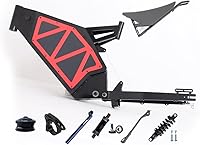 KEYU F1 Enduro eBike Frame Kit - Super Strong Design with Motorcycle Seat, Rear Shock & Full Accessories