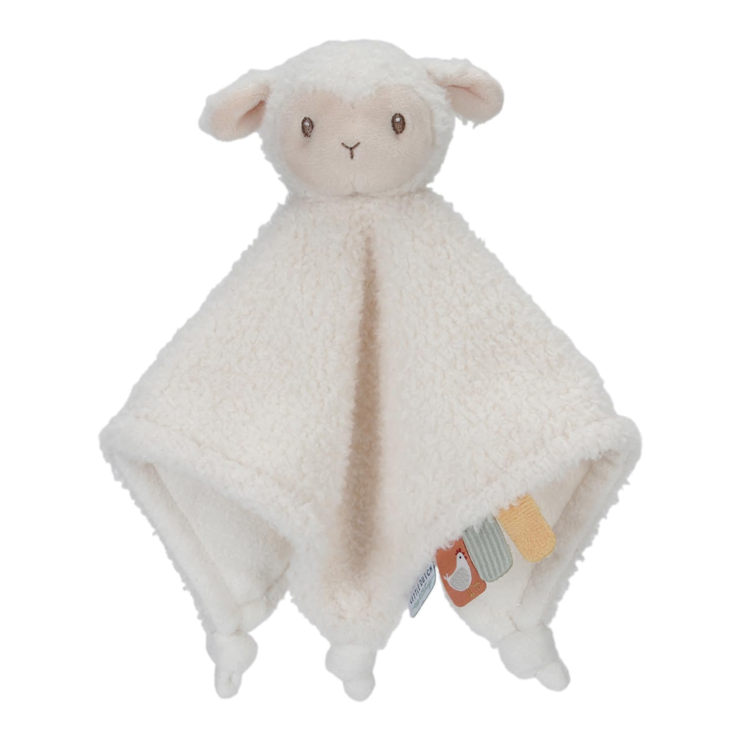 Manta de apego Little Dutch Schnuffeltuch Kuscheltuch oveja blanco - Little Farm