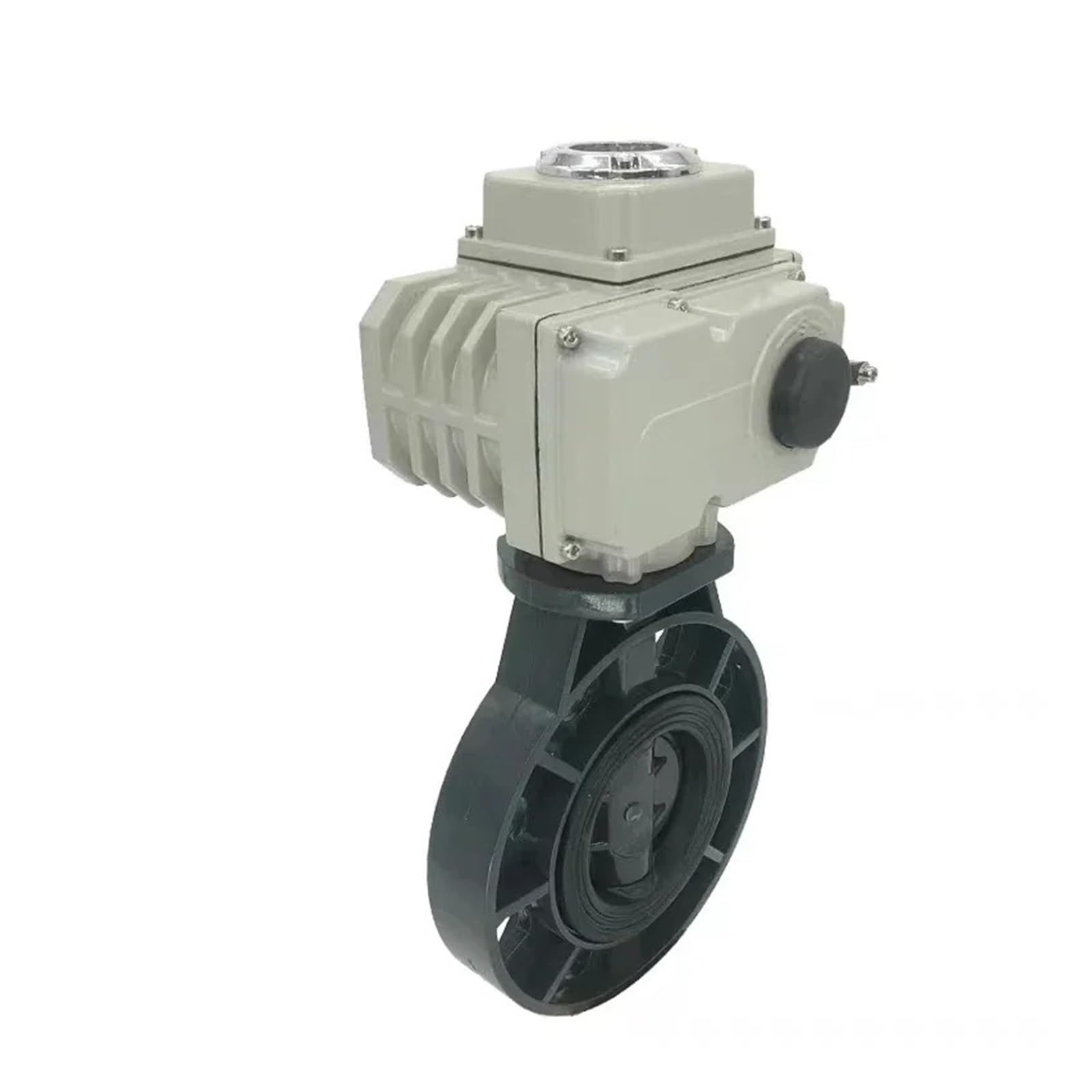 Válvula de mariposa motorizada con actuador eléctrico de PVC de 2 pulgadas, control de tratamiento de agua, bola de potencia neumática