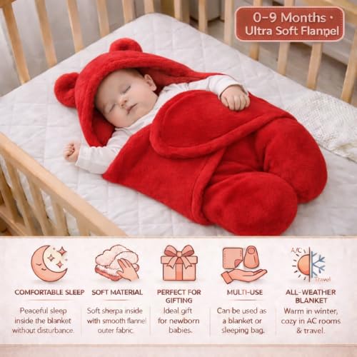 Image of BRANDONN Baby Blanket Newborn Carry Nest | Soft & Breathable Lounger for Newborn | Portable Bedding for Supervised Rest & Travel | Lightweight Infant (0-9 Months)