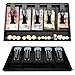 Kadimendium Cash Drawer Register Insert Tray 5 Bill/4 Coin Compartments ABS Material Tray with Metal Clip Currency Storage Box(Black)