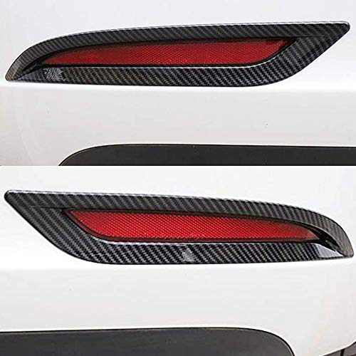 CoolKo Rear Taillights Fog Lamp Light Cover Trim Frame Exterior Decoration Compatible with Model 3 & Y [ 1 Pair - Black ] - Thumbnail 2