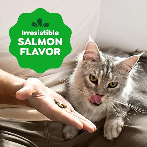 Greenies Feline Smartbites Skin & Fur Health Cat Treats, Salmon, 4.6 oz - image 7