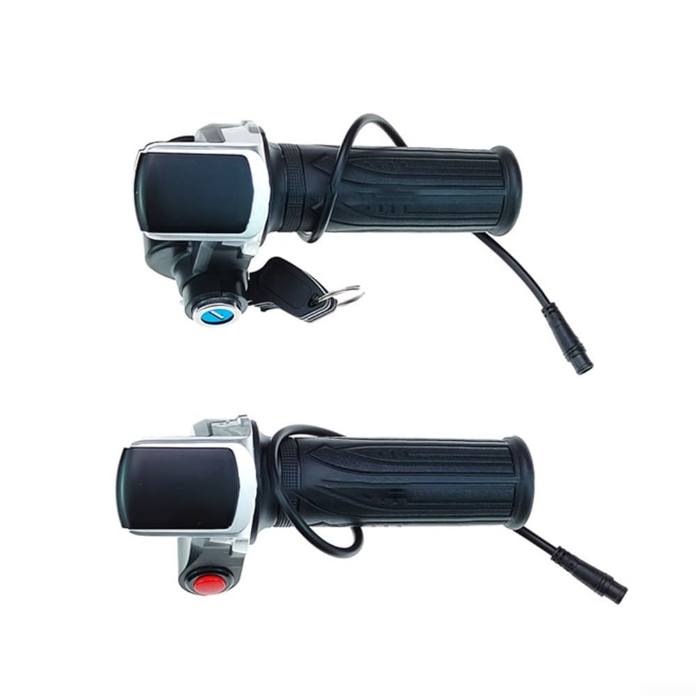 Poignée D'Accélérateur 48V 6 Fils Avec Interrupteur Et Clé – Pour Vélo Électrique Et Scooter, 160 Cm