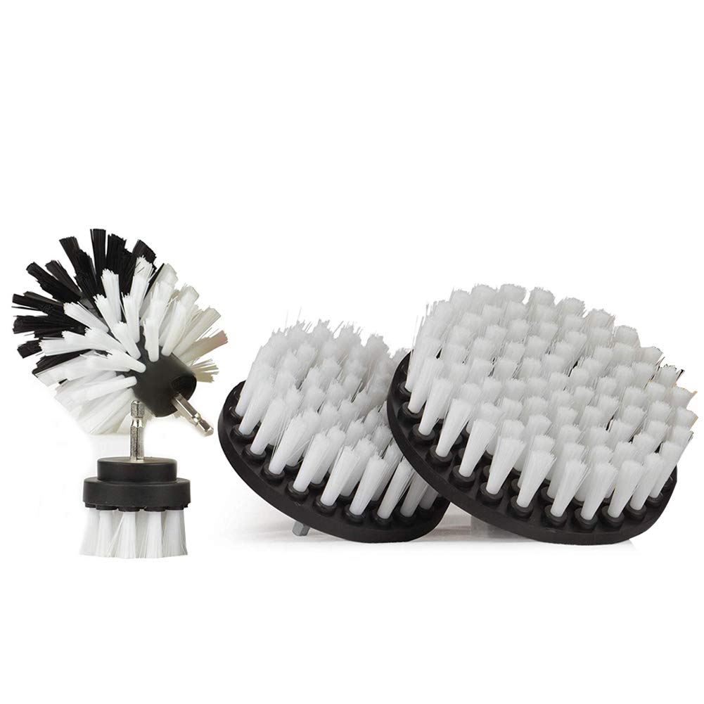 Drill Brush, 3/4 Pcs Scrub Brush Drill Attachment Kit, Drill Brush Attachment Set, Time Saving Kit And Power Scrubber Cleaning Kit, For Car, Bathroom, Wooden Floor, Laundry Room Cleaning