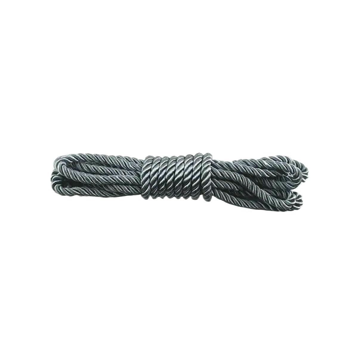 Macrame Rope Twisted String,Diameter:5mm Cord DIY Bracelet Wax Thread Length:5m(1 Gray)