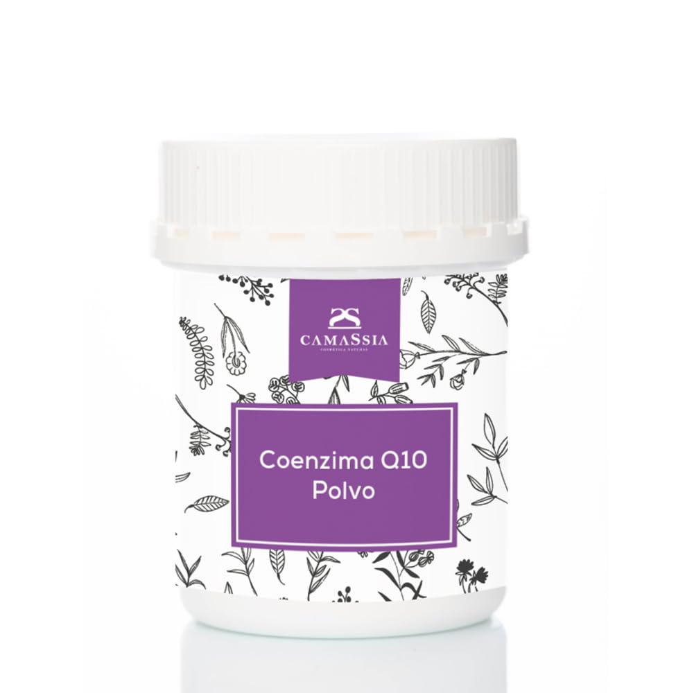 Camassia Coenzima Q10 en polvo | Principios activos naturales | 100% puro en polvo para cosmética natural antiedad | 50gr
