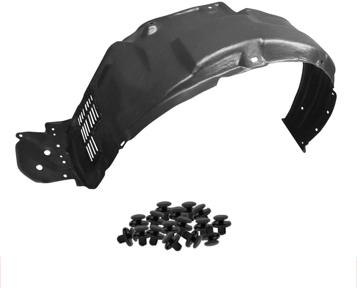 Parts N Go Front Left Fender Liner with Clips for 2013–2018 Toyota RAV4
