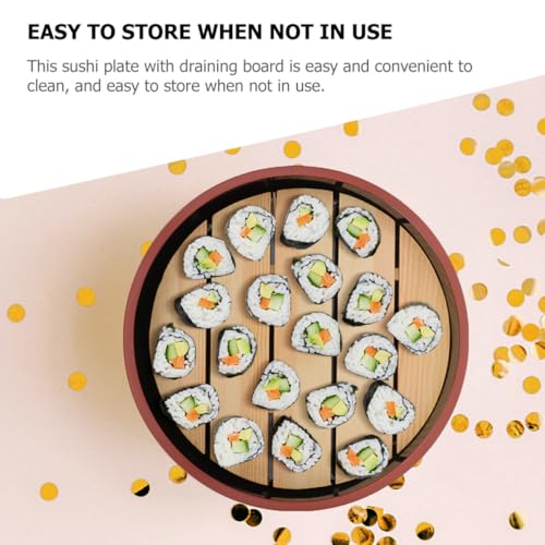 Set de bandejas para sushi forma girasol 24.5cm miniatura 3