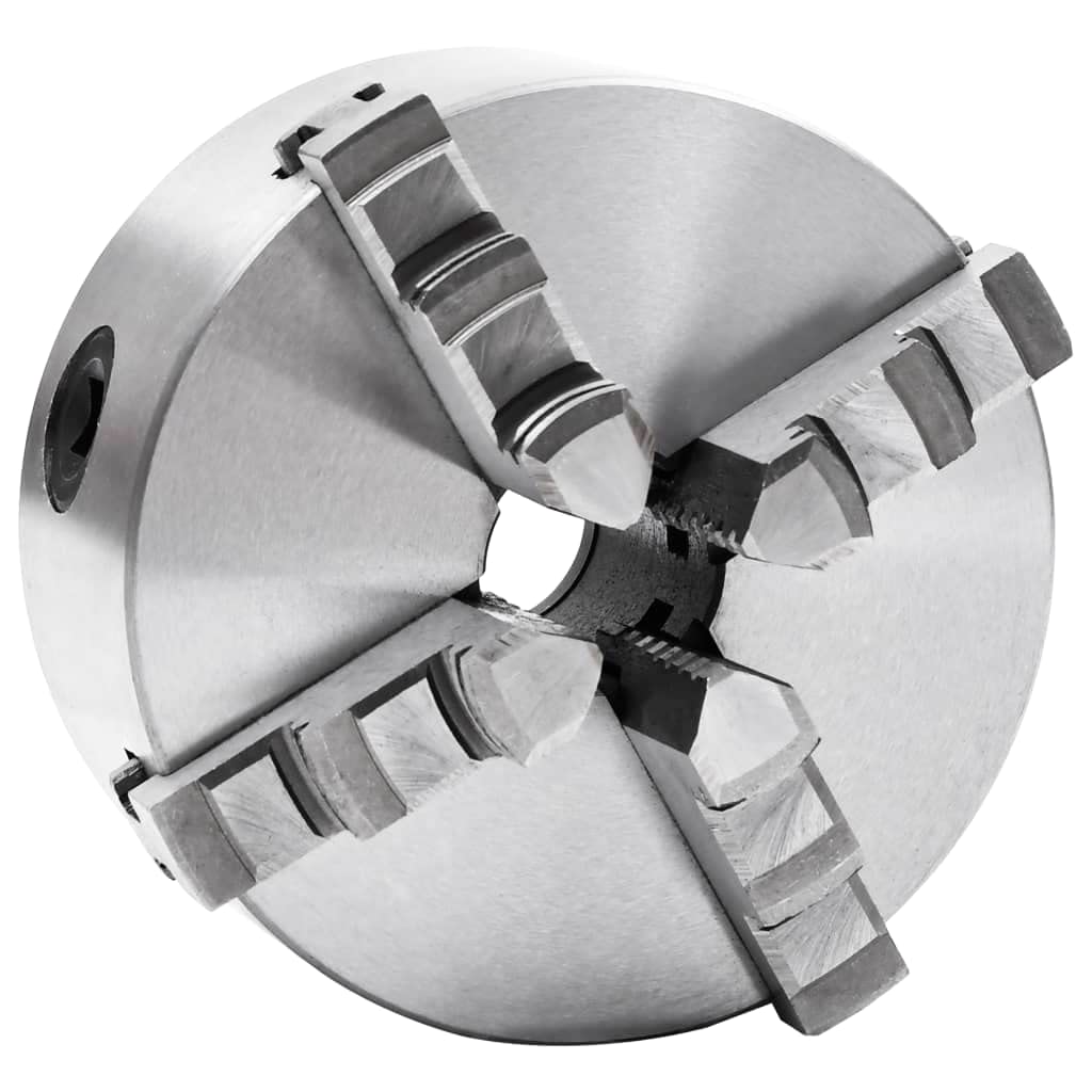 vidaXL - 4-​Backen-​Drehfutter Selbstzentrierend 125 mm Stahl