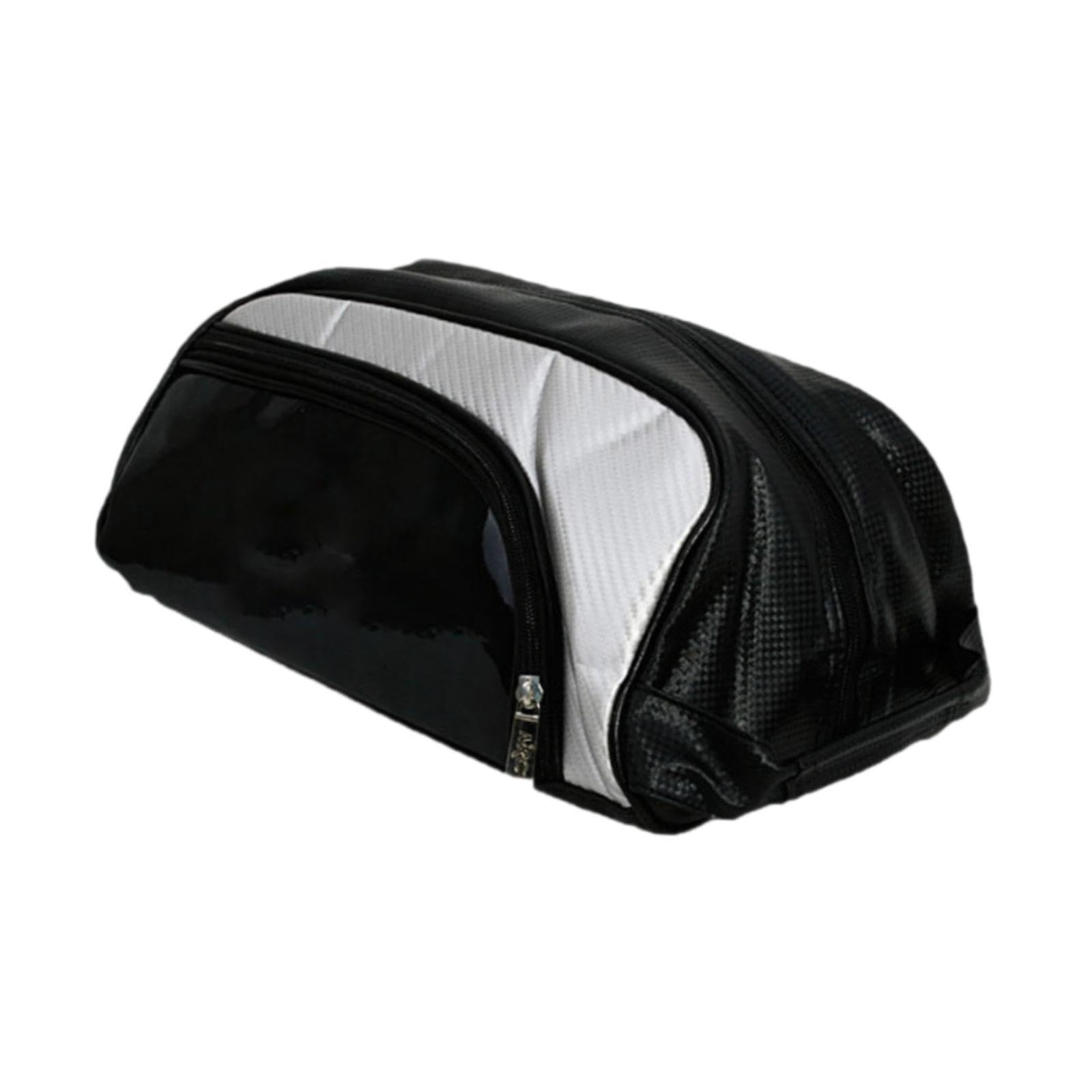 Colaxi Zippered Sport Shoe Carrier Bag Shoe Organizer with Ventilation Lightweight with Handle Trainer Bag for Gym Socks Tees Gloves, Silver