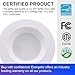 12 Pack 5/6 Inch 5CCT LED Recessed Downlight, Can Lights with Baffle Trim, Wet Rated, E26 Base, 10.5W=85W, CRI 90, Dimmable, Simple Retrofit Installation, Energy Star & ETL Listed