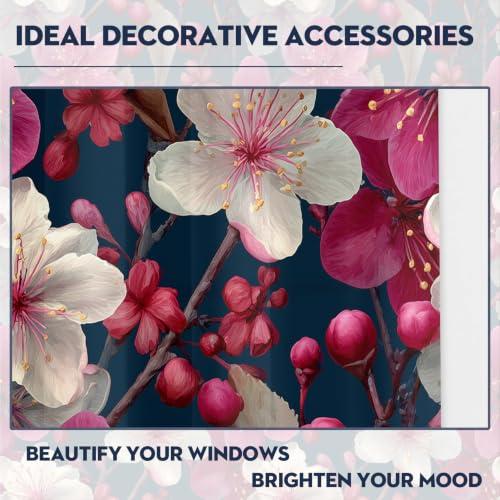 Rideau occultant naturelles 3D fleurs isolant thermique pour chambre
