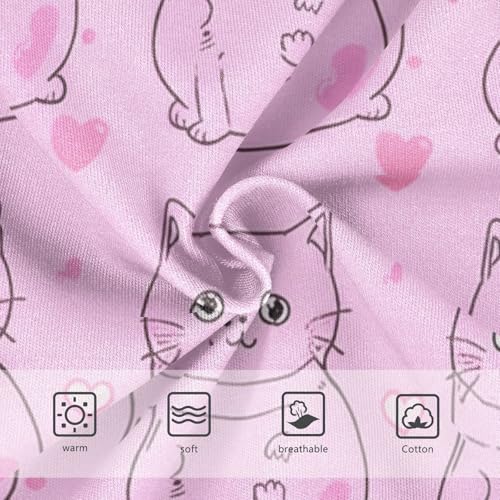 Girls Underwear Toddler 2t Cotton Panties for Girl Aesthetic Kids Briefs Undies Cute Cat Pink3