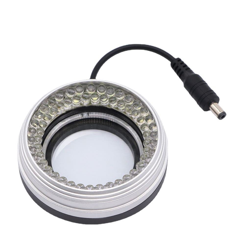 Osservazione al microscopio For microscopio stereo Sorgente luminosa Anello luminoso a LED 72 Perline della lampada Messa a fuoco Luminosità regolabile 100-240 V
