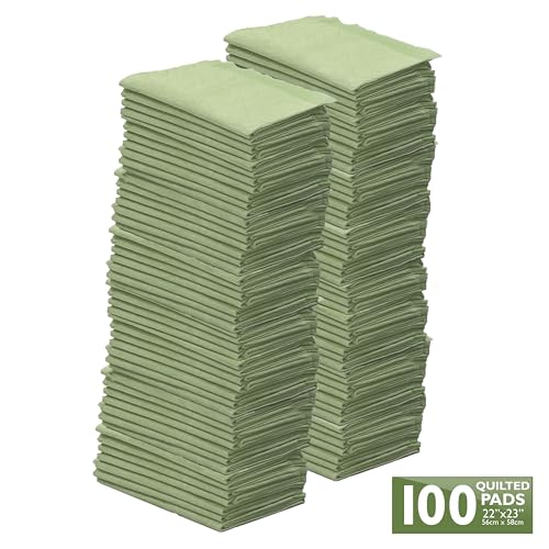 Image of Four Paws Wee-Wee Superior Performance Bamboo Pee Pads for Dogs, Earth Friendly Dog & Puppy Potty Training Pads, Crate Liners, Housebreaking Supplies, 22 inch x 23 inch (100 Count)