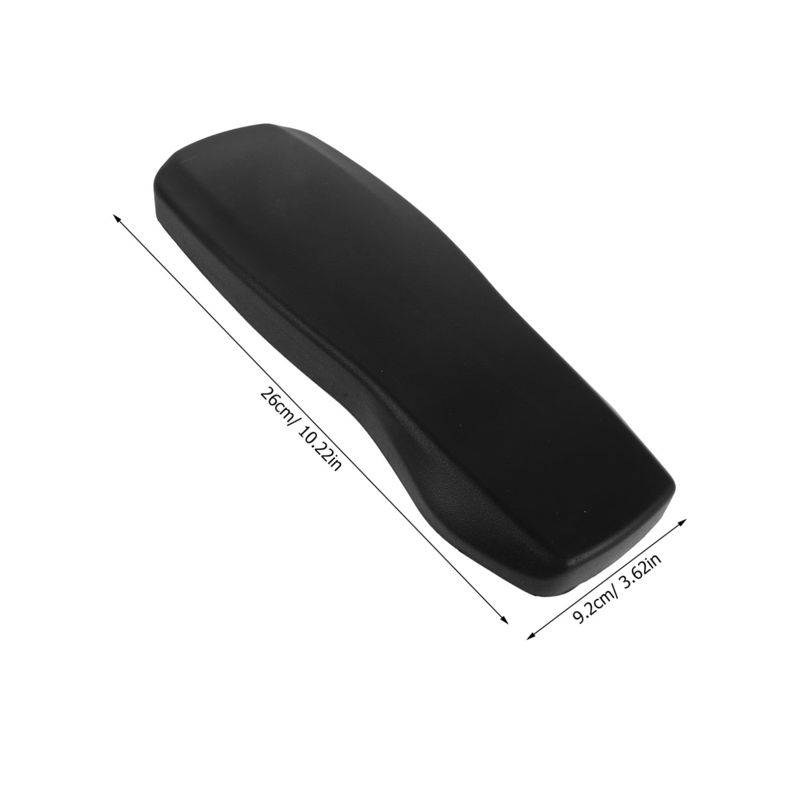 VILLCASE Reposabrazos de Repuesto Almohadillas para Reposabrazos de Silla 2 Piezas Negro 4 de Distancia Entre Orificios Superficie de PU Suave Acolchado para Sillas de Oficina y Gaming