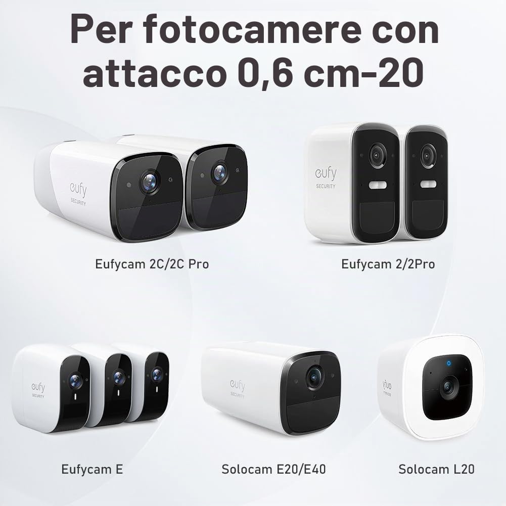 OFFCUP Supporto da Parete per Telecamere di Sicurezza da Interno Esterno, 2 Pezzi Supporto Telecamera Regolabile, per Arlo Pro, Arlo Ultra, Arlo Go e Altri Modelli Compatibili (Nero)