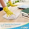 AIDEA Microfiber Cleaning Cloths White-50PK, Absorbent Cleaning Rags, Lint-Free Rags, Dust Cloth, Microfiber Towels Wash Cloth Dish Towels-11.5"x 11.5"