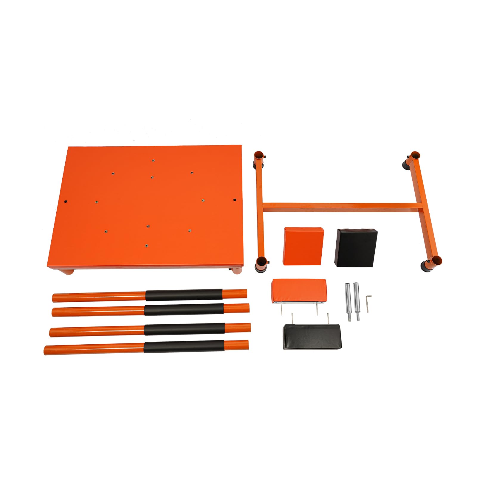 Arm Wrestling Table - Tavolo da braccio professionale per allenamento e competizione, supporto antiscivolo, struttura in acciaio stabile, imbottitura ergonomica, per atleti e club - arancione