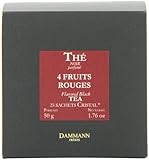 Four Red Fruit Tea Cristal Teabags (Pack of 2, Total 50 Teabags)