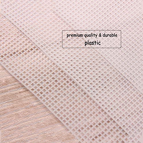 image for wexpw 3 Pieces Big Size Plastic Mesh Canvas Sheets Kit Clear Plastic C