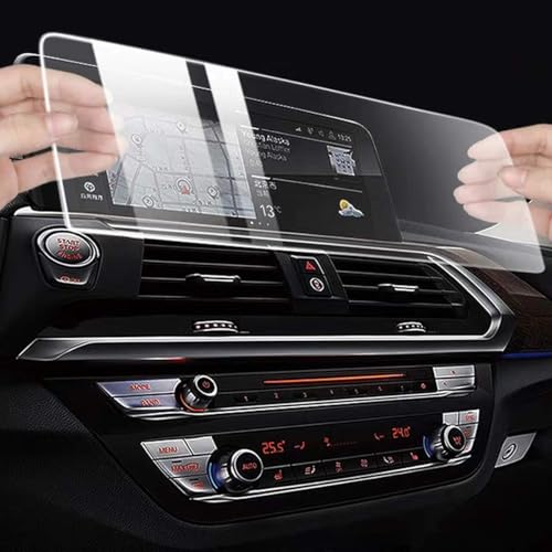 TTCR-II Navigation Display Screen Protector For BMW X3 G01 2018-2021 and X4 G02 2019-2021, Console Touchscreen Protector with 10.25-Inch, Tempered Glass Console GPS Protective Film