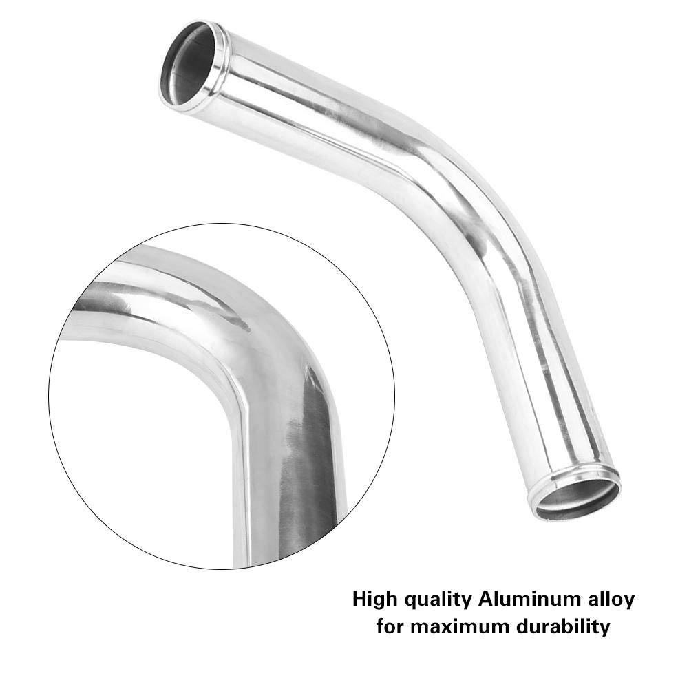Aluminiowy w?? intercoolera, Turbo Universal 90 stopni aluminiowy w?? intercoolera z 2 silikonowymi w??ami 4 zaciski w??a [hose 70MM]