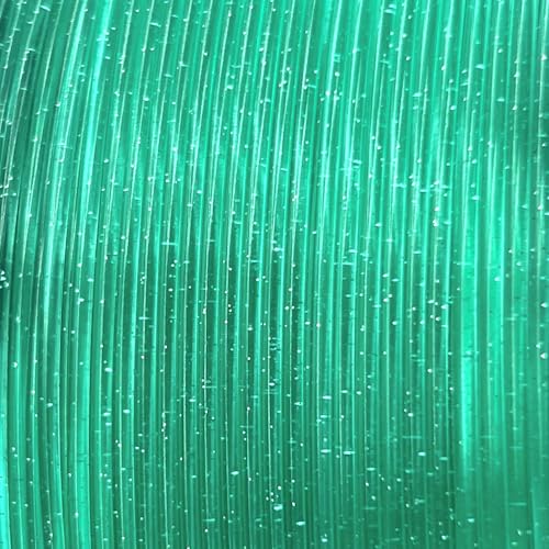 Image of Clear Cyan PLA 1.75mm 1kg Spool Glittery 3D Printing Filaments Transparent | Beginner friendly Premium Glittery translucent Cyan PLA Basic Low warping No tangle 1kg spool 2.2lbs Smooth for Bambu Prusa
