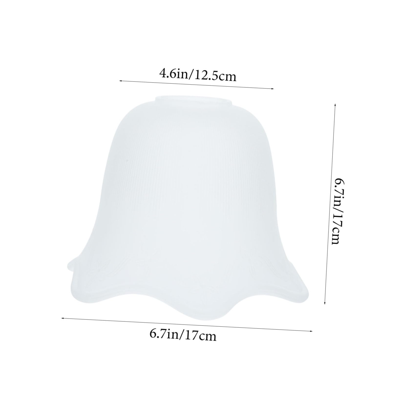 Paralume in Vetro Artigianale per Lampadina E27, Paralume Decorativo da Soffitto in Vetro Delicato, Set da 2 Pezzi per Illuminazione Ambientale e Camere da Letto