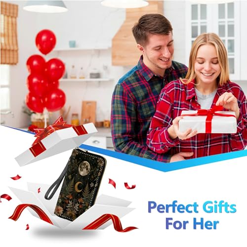 Image of Womens Wallet PU Leather Wristlet Wallets for Women, Large Capacity Lady Fashion Wallet Card Holder Zipper Wallet