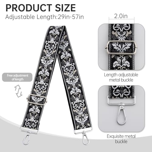 Image of Purse Straps Replacement Crossbody Wide Bag Strap for Purses Adjustable Shoulder Straps for Women Bags