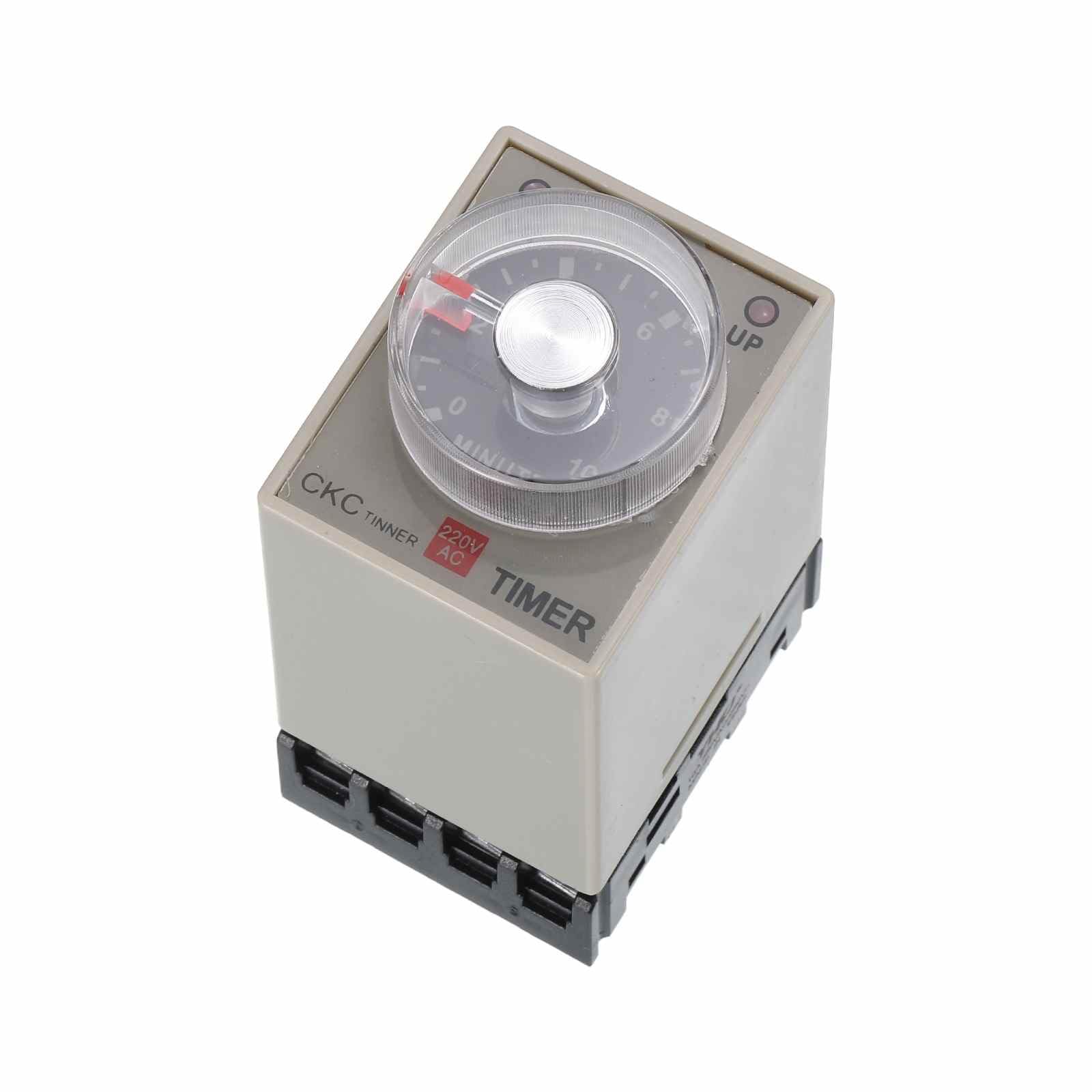 Relais de minuterie AC220V évite les surchauffes moteur avec prise 8 broches