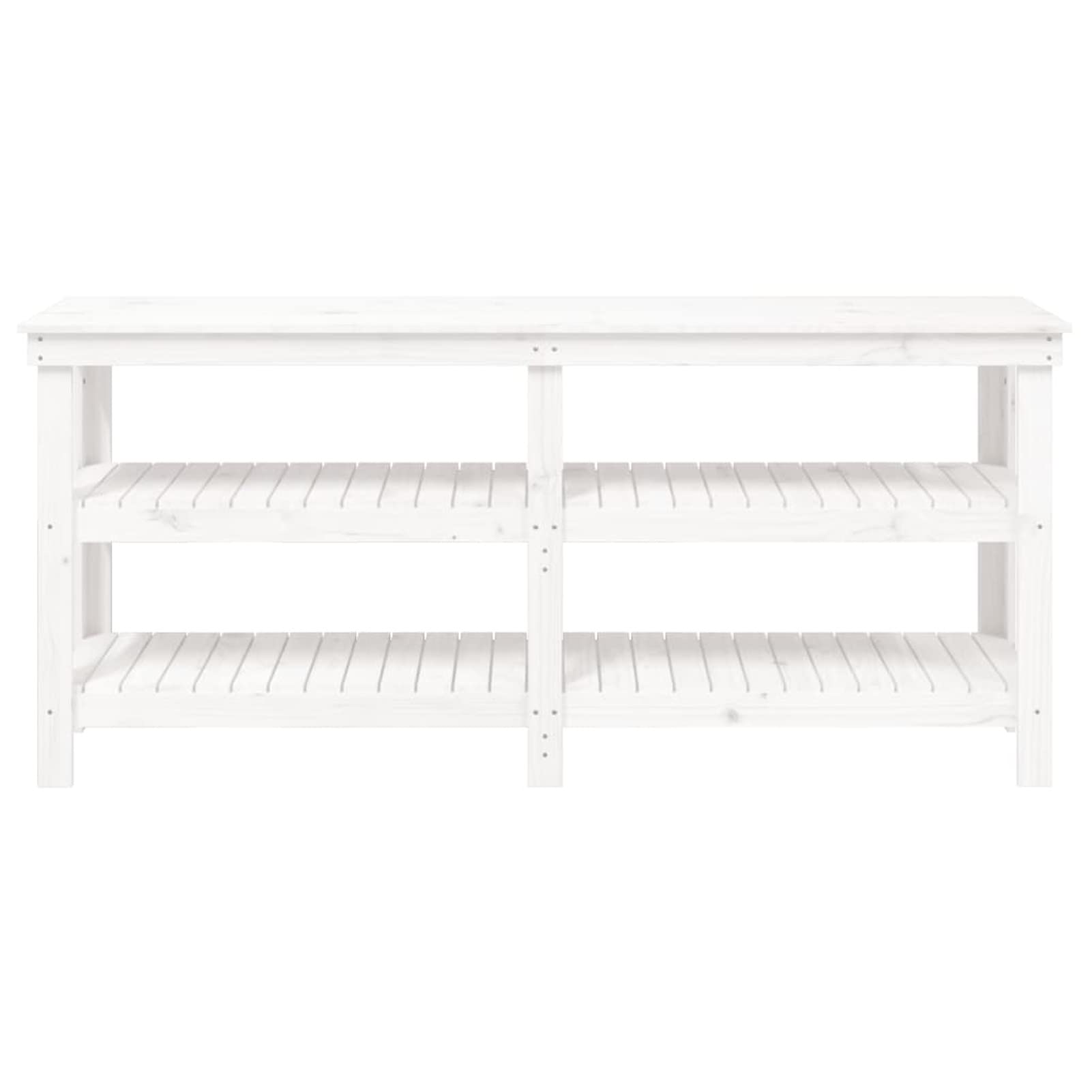 LAPOOH Banco de Trabajo, Mesa De Trabajo Taller, Caballete Mesa, Banco Herramientas, Bancada De Trabalho, Caballete para Mesa, de Madera Maciza de Pino Blanco 181x50x80 cm