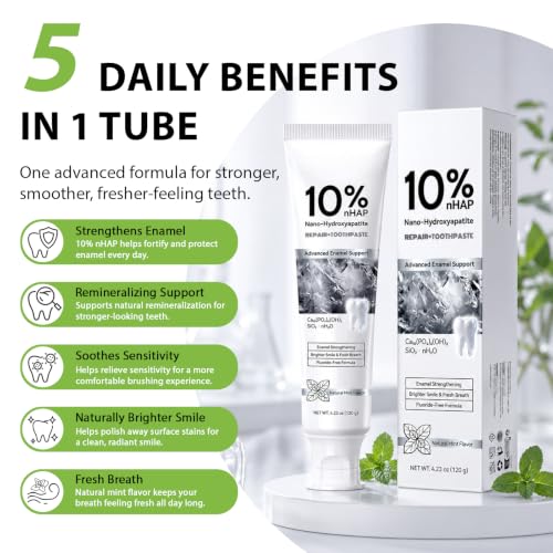 10% Nano Hydroxyapatit Zahnpasta 120g - 2 Stück – Ansicht 3