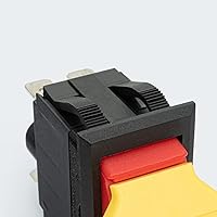 Vista 3 de POWERTEC Interruptor de Paleta de Seguridad de Doble Voltaje 120V/230V, 16 Amperios, Interruptor de Paleta Grande para Herramientas Eléctricas, Se