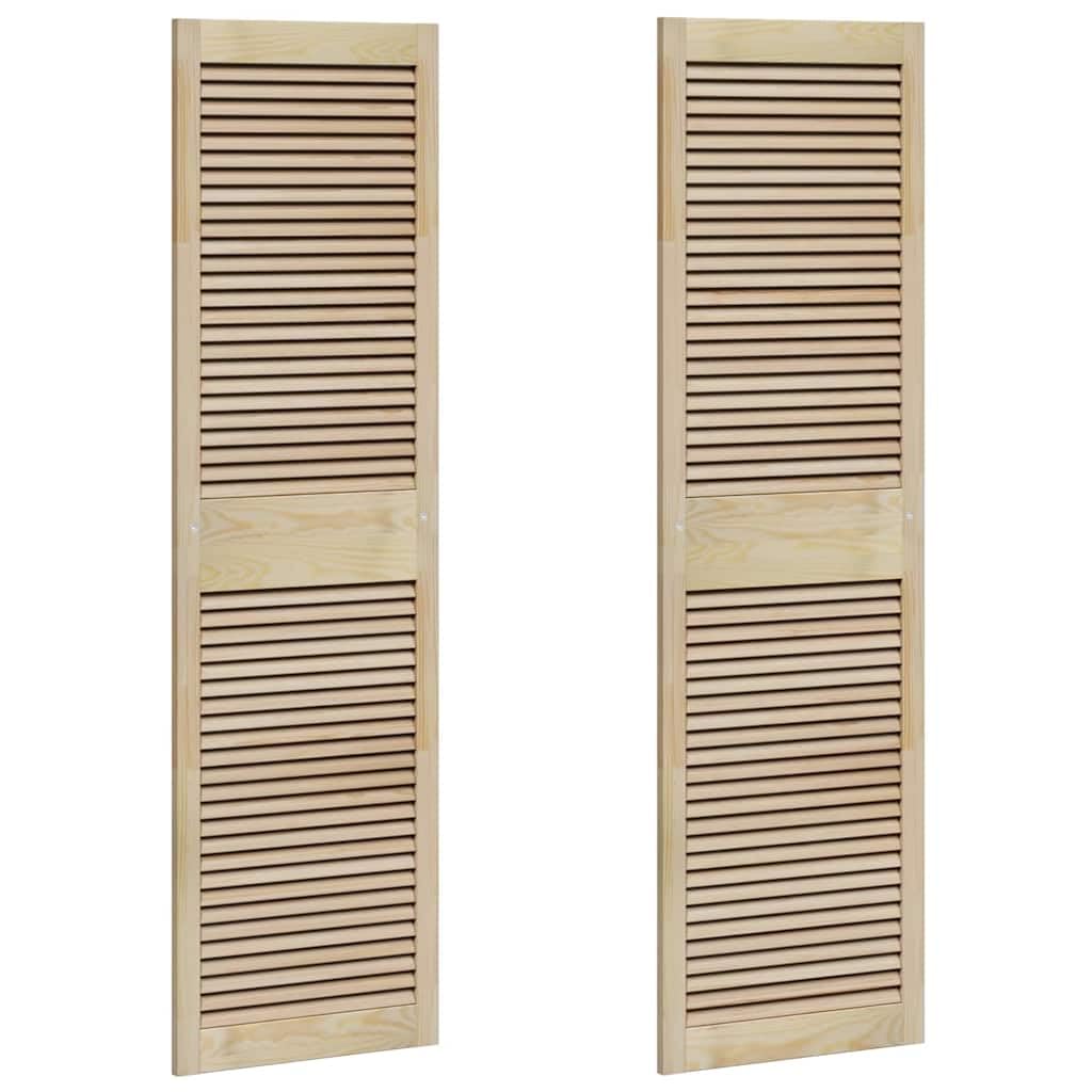 Genérico Puerta de Armario con Puerta 2 pcs Natural 140.5 x 2 x 59.5 cm,Bricolaje,Accesorios de Bricolaje,Ferretería para armarios,Puertas de armarios-42019269