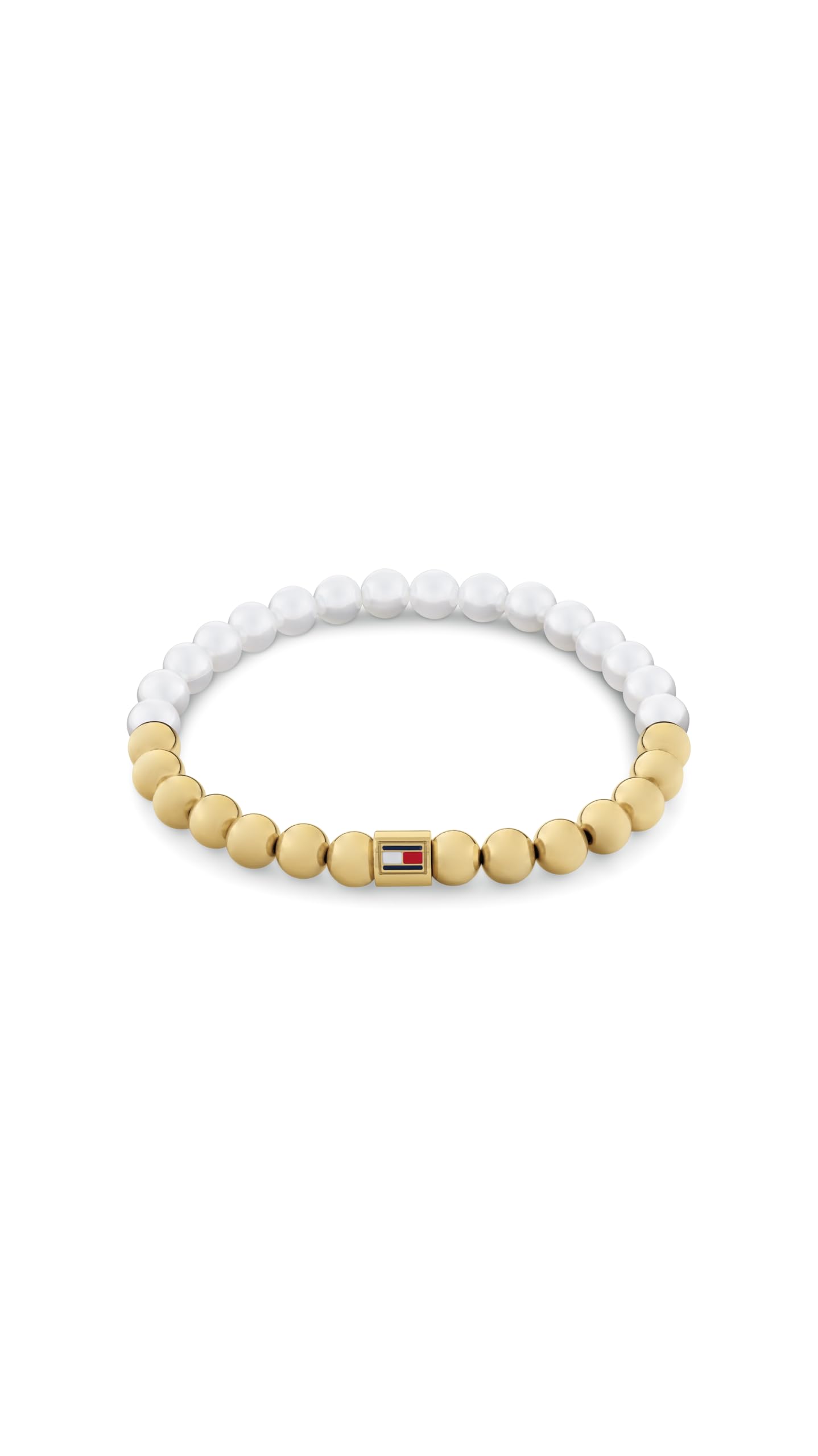Tommy Hilfiger Women's Glass Beaded Gold Plated Beaded Bracelet