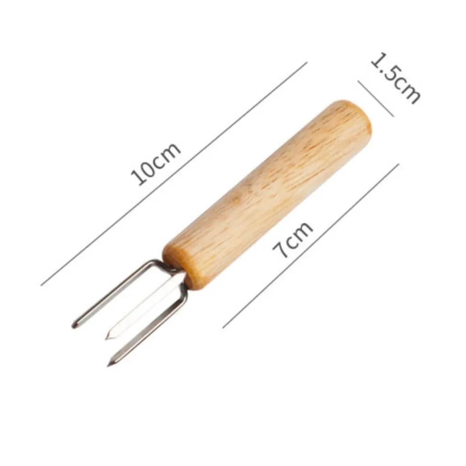 2/4/8/16 Pinchos de maíz acero inoxidable for mango madera, for barbacoa, antiescaldaduras, for fruta, for exteriores, jardín, picnic, herramienta cocina Accesorios para barbacoa(16PCS)