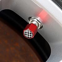 Vista 4 de Tapones de vástago de válvula de neumático de automóvil, accesorios para válvulas de neumáticos, cubiertas universales para automóvil, camiones