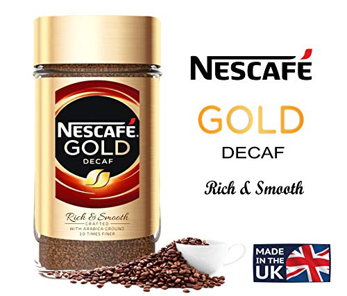 Nescafe Gold Decaf Rich & Smooth Taste Crafted With Arabica Ground Coffee Beans 10 Times Finer Instant Coffee Beverages For A Perfect Day Start Jar 100 Gm #TOP1