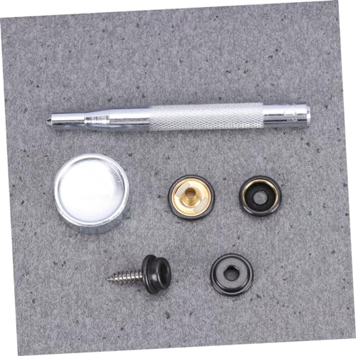 Boutons pression acier inoxydable kit de fixation noir pour bâche bateau et toile tente - 7