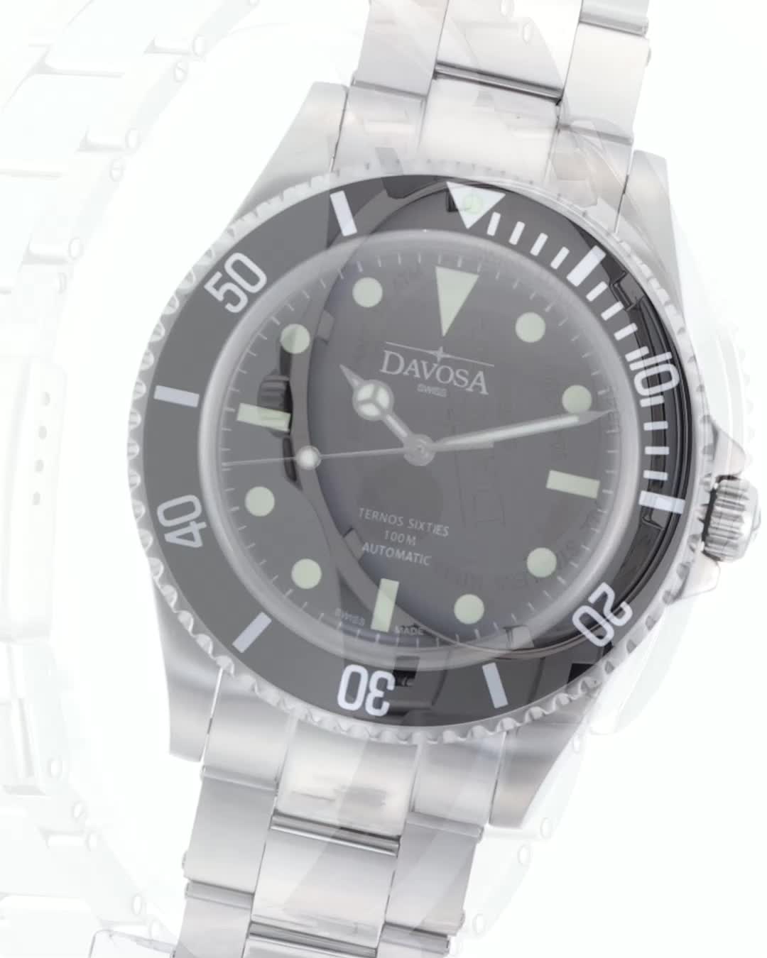 Amazon.co.jp: [ダボサ] 腕時計 機械式自動巻き 10気圧防水 スイス製